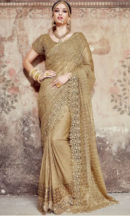 23 Amazing Blouse Designs For Golden Sarees
