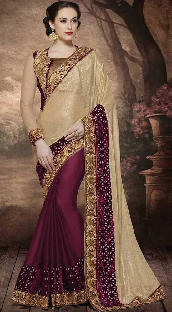 blouse design for chiffon saree