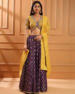 Modern Banarasi Lehenga Blouse Designs