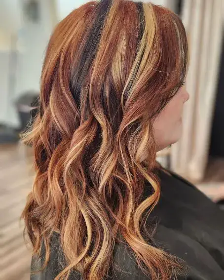 Calico Hair with Chunky Highlights