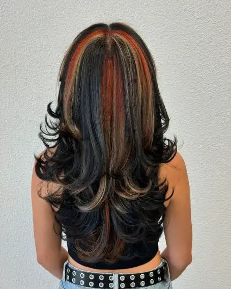 Layered Calico Hair