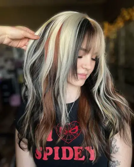 Medium Calico Hair with Bangs