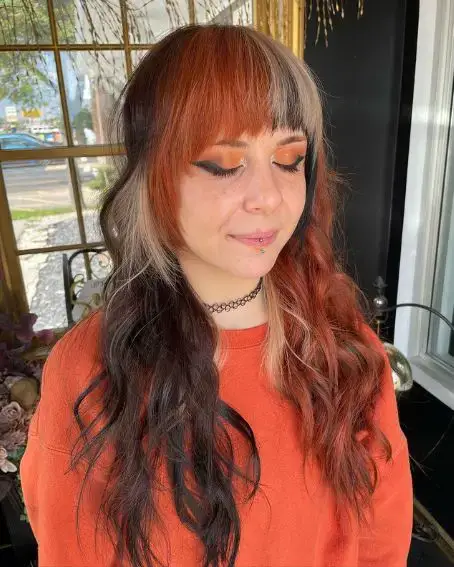 Shaggy Calico Hair with Bangs