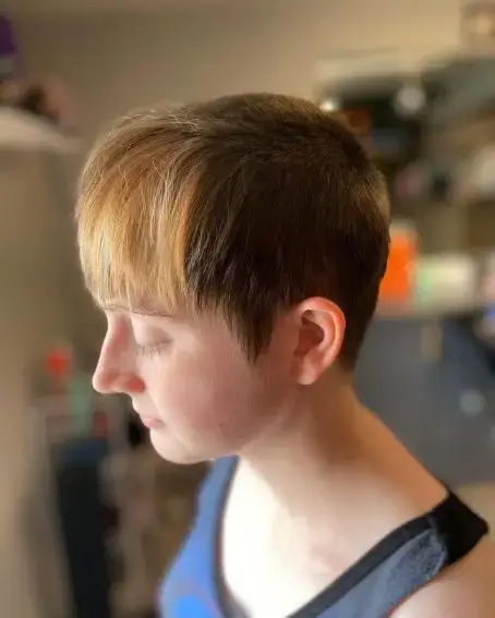 Textured Bangs Calico Haircut