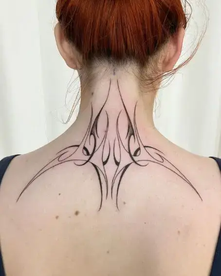 Symmetrical Pinstripe Tattoo