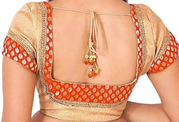 designer backless blouse