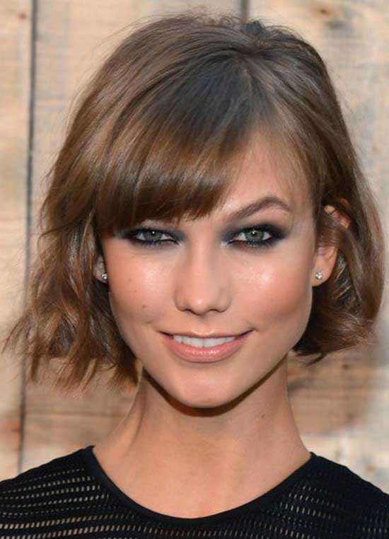 Short Curly Bob Hairstyles With Bangs