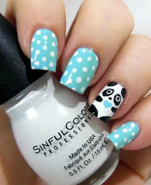 40 Beautiful Polka Dot Nails: Nail Trends To Try Right Now