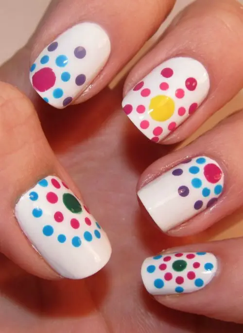 40 Beautiful Polka Dot Nails: Nail Trends to Try Right Now