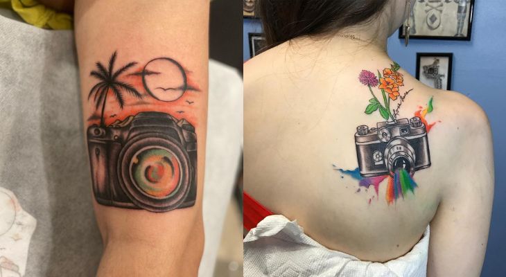 87 Camera Tattoo Ideas for Minimalist Photographers - Tattoo Glee