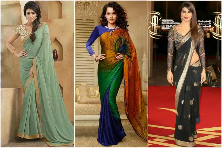 19 Awesome Images of Slim Sarees - Beauty Epic