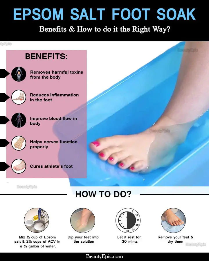 Epsom Salt Foot Soak Benefits How To Do It 