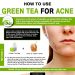 How To Use Green Tea For Acne?