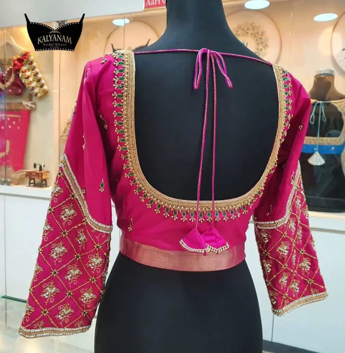 41 Traditional & Fancy Blouse Back Neck Designs