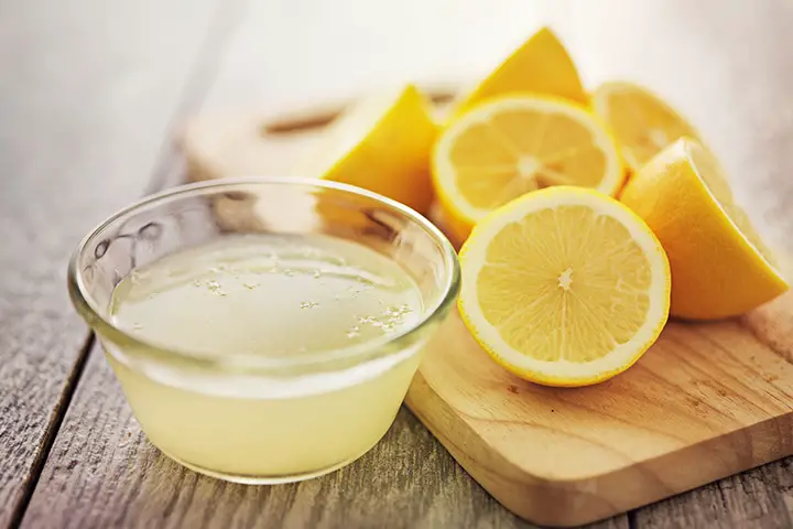 lemon juice for hair lightening