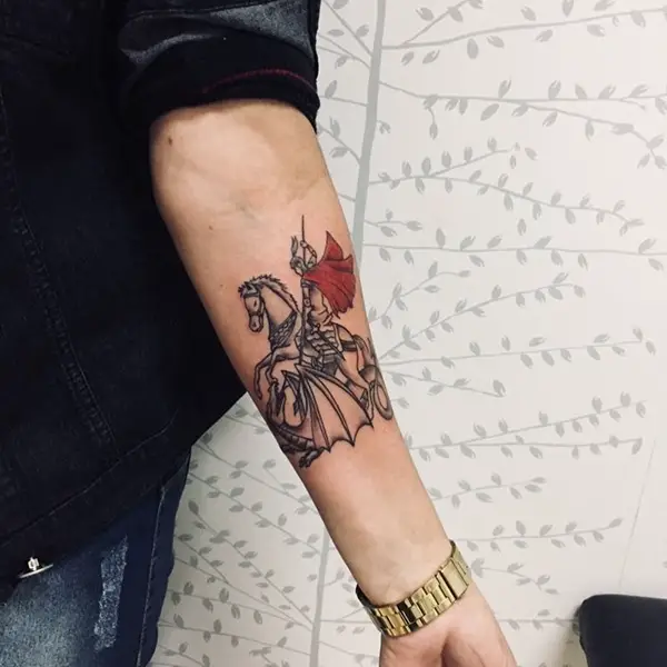 st george and dragon Tattoo  Warrior tattoos Knight tattoo Tattoos