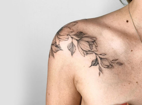 30 Most Beautiful Flower Tattoo On Shoulder Youll Actually Want Forever