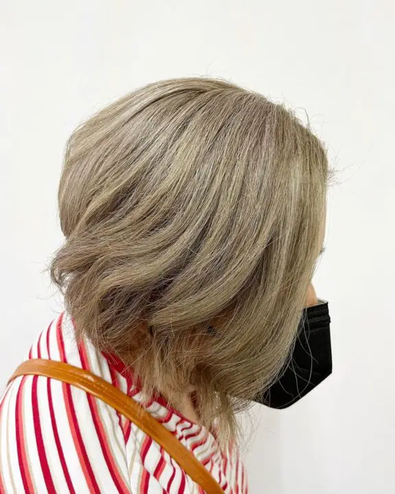 Extra Long Side-Swept Pixie hairstyle For Women Over 50