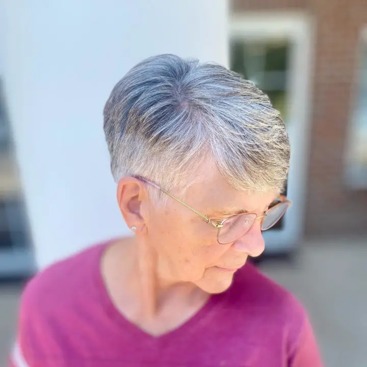 Rounded Pixie for summer Haircut For Women Over 50