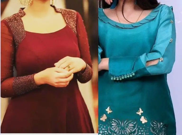 Beautiful Cuff Sleeves Design For Kurti