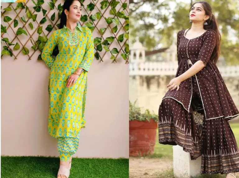 20 Best Cotton Kurti Neck Designs With Lace In 2023