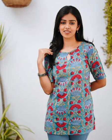 Soft Organic Cotton Kurti Paired with Jeans