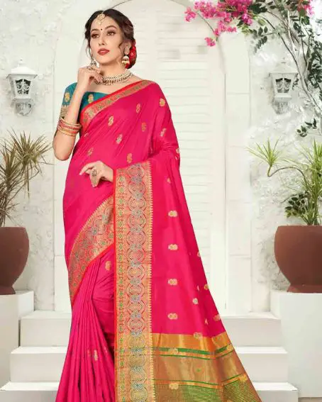 Best Blouse Colors For Pink Sarees: 21 Ideas