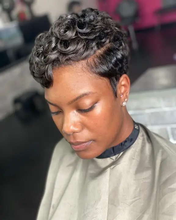 Dope Short Haircut for black women